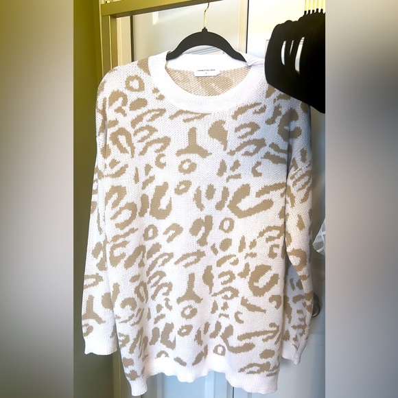 Leopard print long sweater - Picture 1 of 2